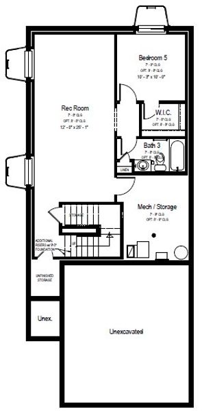2D floor plan layout for the The Telluride by View Homes in Aspen Meadows-4, Colorado Springs, CO (Image 4).