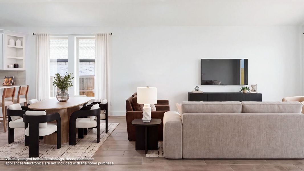 Furnished interior view inside a new home in Trinity Falls, McKinney (Image 6).
