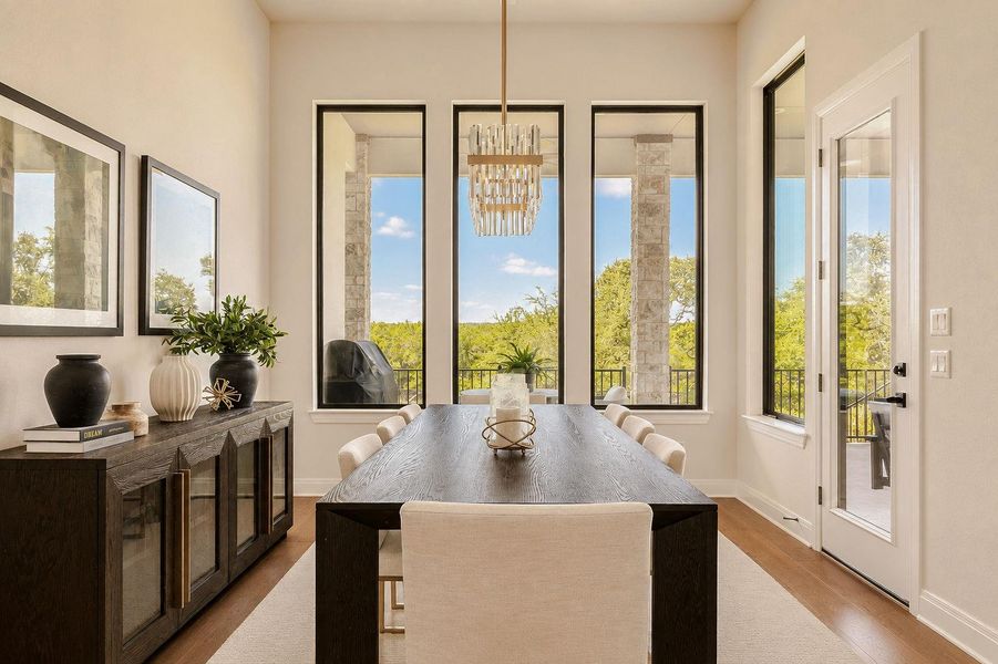 Furnished interior view inside a new home in , Dripping Springs (Image 30).