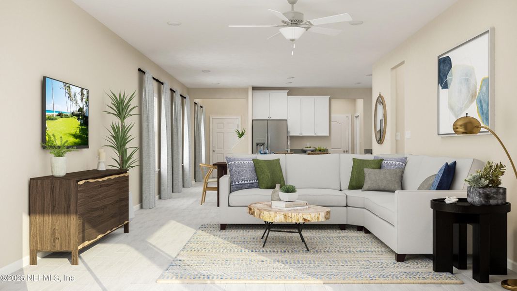 Furnished interior view inside a new home in Avalon Woods, Jacksonville (Image 4).
