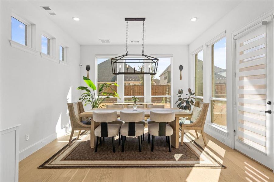 Furnished interior view inside a new home in Star Trail, Prosper (Image 13).