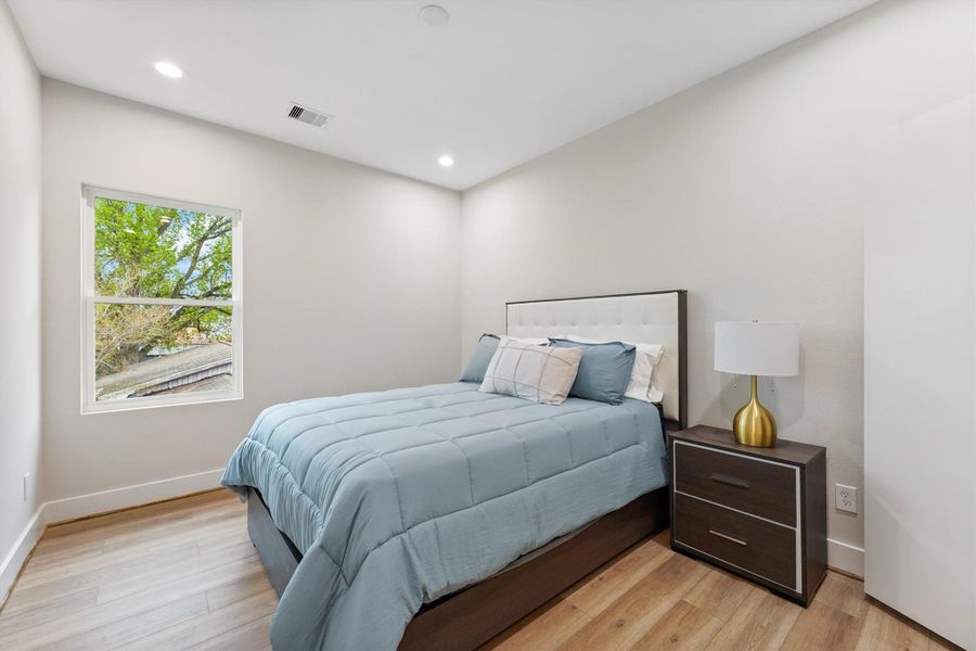 Furnished interior view inside a new home in Blalock Square, Houston (Image 6).