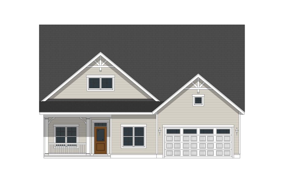 Representative exterior photo of a completed home built from the Fairvue by Bill Clark Homes in The Sanctuary at Sunset Beach, Sunset Beach, NC (Image 6).