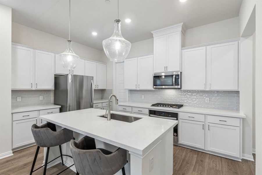 Furnished interior view inside a new home in , Frisco (Image 23).