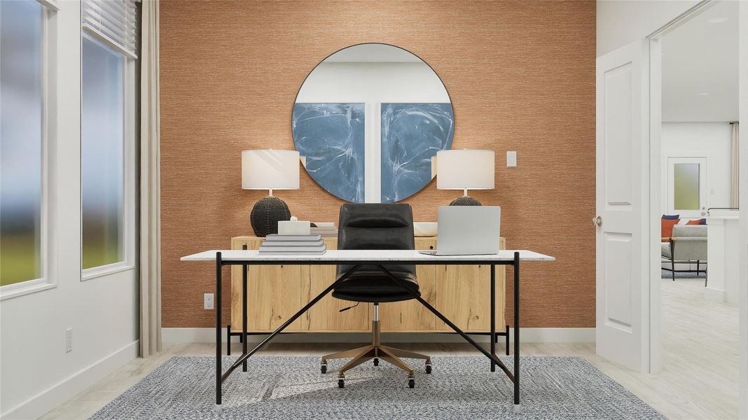 Furnished interior view inside a new home in Elm Creek: Coastline Collection, Elgin (Image 17).