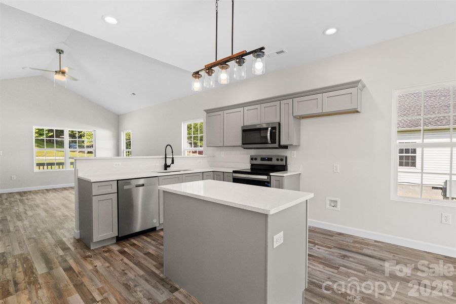 Furnished interior view inside a new home in , York (Image 11).