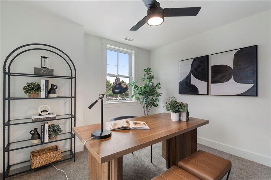 Furnished interior view inside a new home in , Atlanta (Image 33).