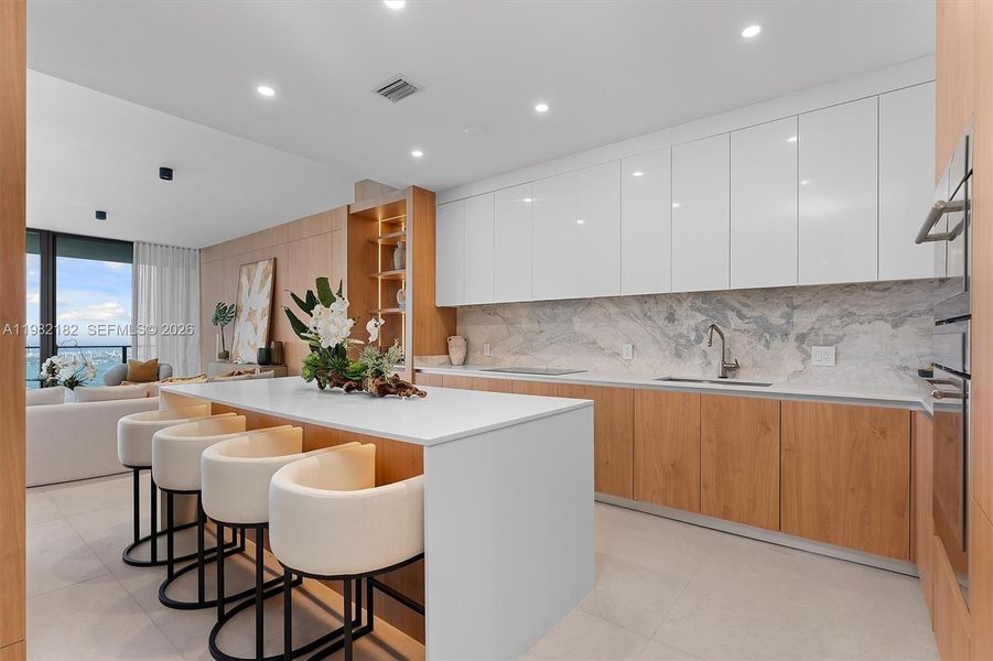 Furnished interior view inside a new home in , Miami (Image 15).