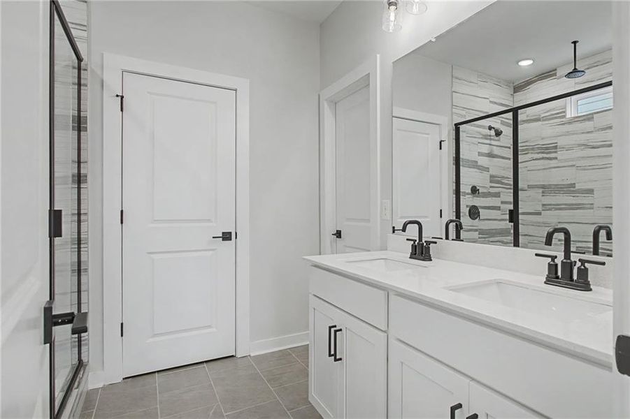 Furnished interior view inside a new home in The Park at Brighton, Locust Grove (Image 8).