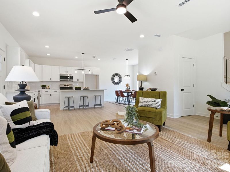 Furnished interior view inside a new home in , Charlotte (Image 14).