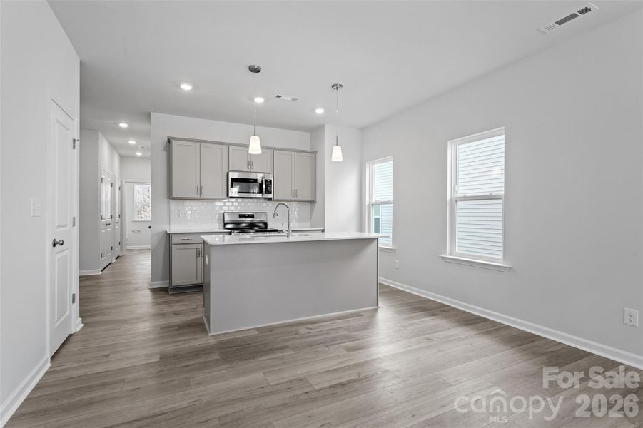 Furnished interior view inside a new home in Sloan Station, Charlotte (Image 6).