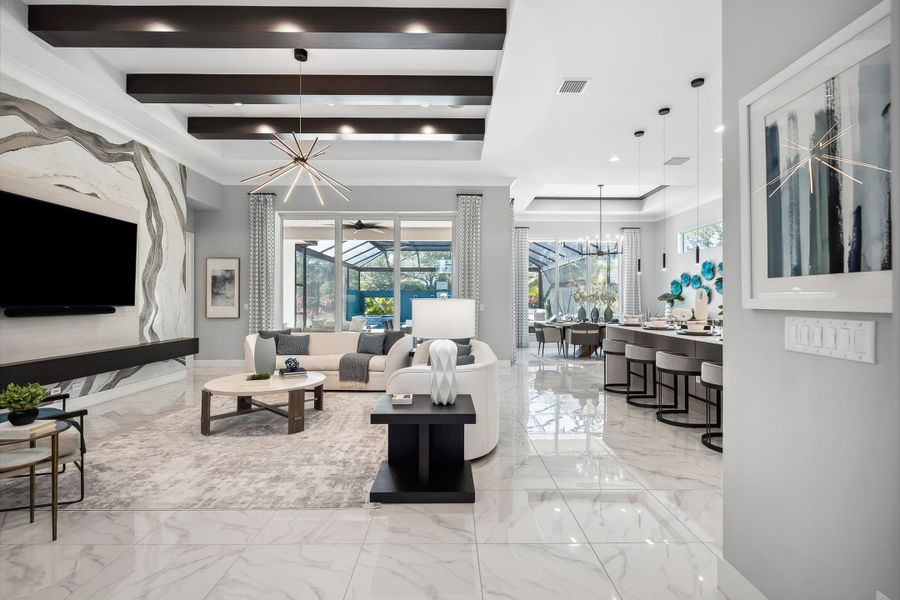 Great Room to Lanai | 103 Strand Drive