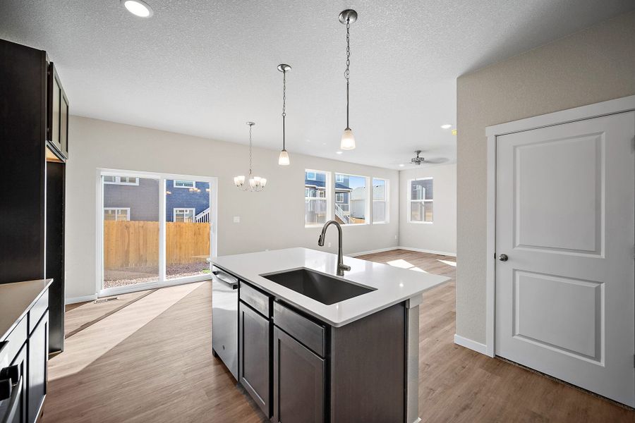 Furnished interior view inside a new home in Ridge at Lorson Ranch, Colorado Springs (Image 11).