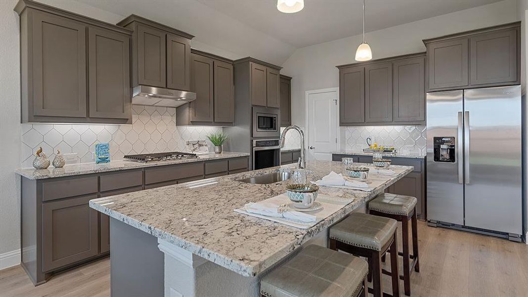 Furnished interior view inside a new home in Lakeview Pointe, Grand Prairie (Image 9).