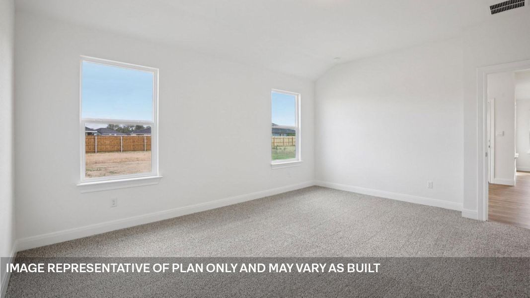 Representative unfurnished interior of a home built from the The Grayson by D.R. Horton in Railhead, Cedar Creek (Image 34).