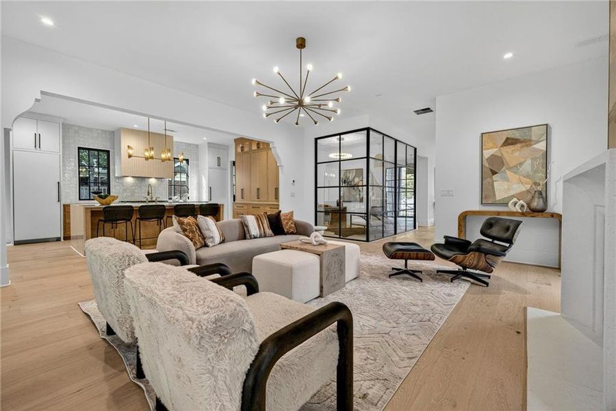 Furnished interior view inside a new home in , Atlanta (Image 50).