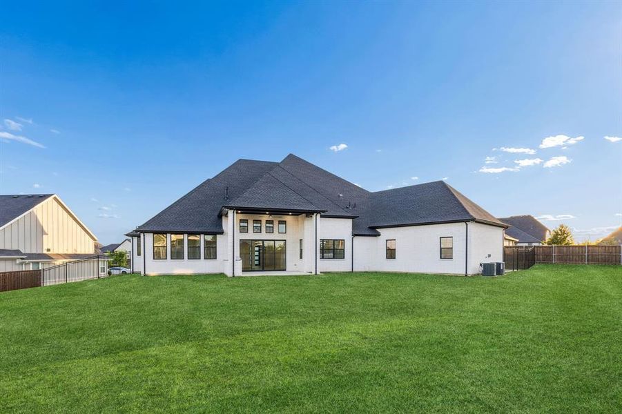 Exterior details and patio area of a home in , Argyle (Image 28).