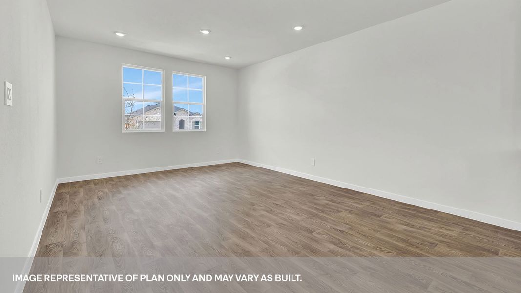 Representative unfurnished interior of a home built from the The Lyndon by D.R. Horton in Mayfair, New Braunfels (Image 8).