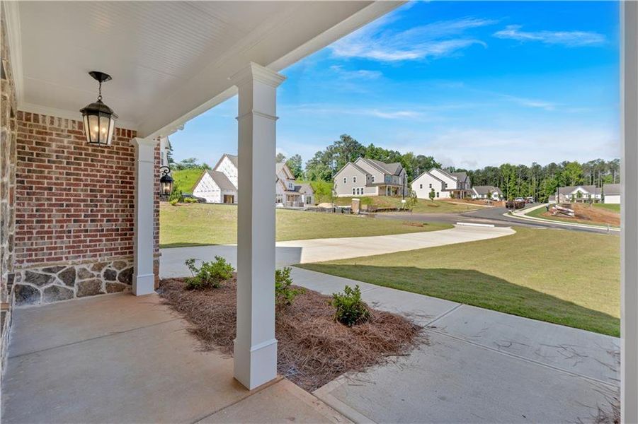 Exterior details and patio area of a home in Ford Landing, Acworth (Image 33).