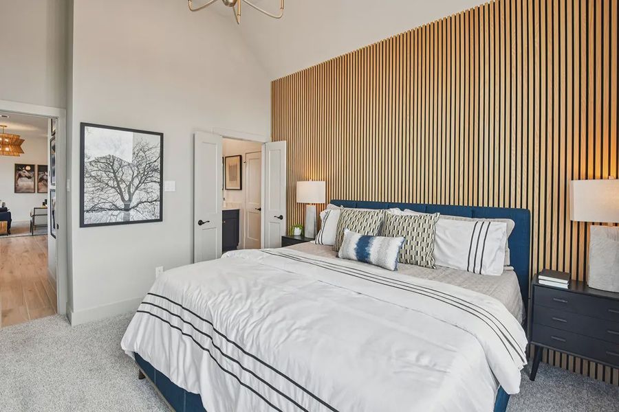 Furnished interior view inside a new home in Meridiana Chateau, Manvel (Image 35).