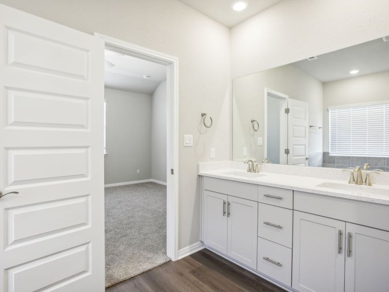 Furnished interior view inside a new home in Opal Meadows, Kyle (Image 4). Furnished interior view inside a new home in Opal Meadows, Kyle (Image 4).