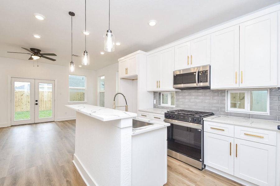 Furnished interior view inside a new home in , Houston (Image 15). Furnished interior view inside a new home in , Houston (Image 15).