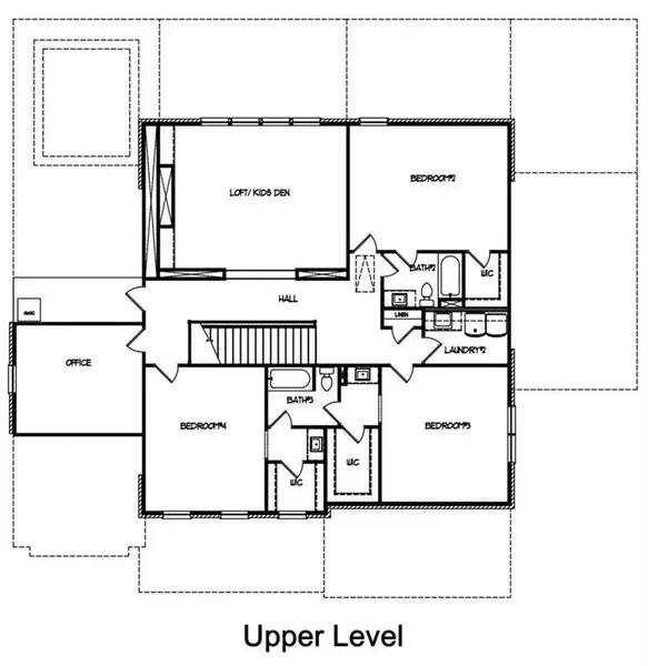 2D floor plan layout of this home in , Buford, GA (Image 6).