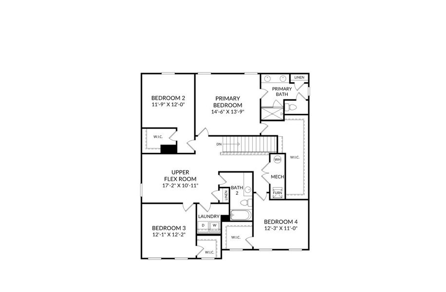 2D floor plan layout for the The Highland by Stanley Martin Homes in River Oaks, Locust Grove, GA (Image 4). 2D floor plan layout for the The Highland by Stanley Martin Homes in River Oaks, Locust Grove, GA (Image 4).