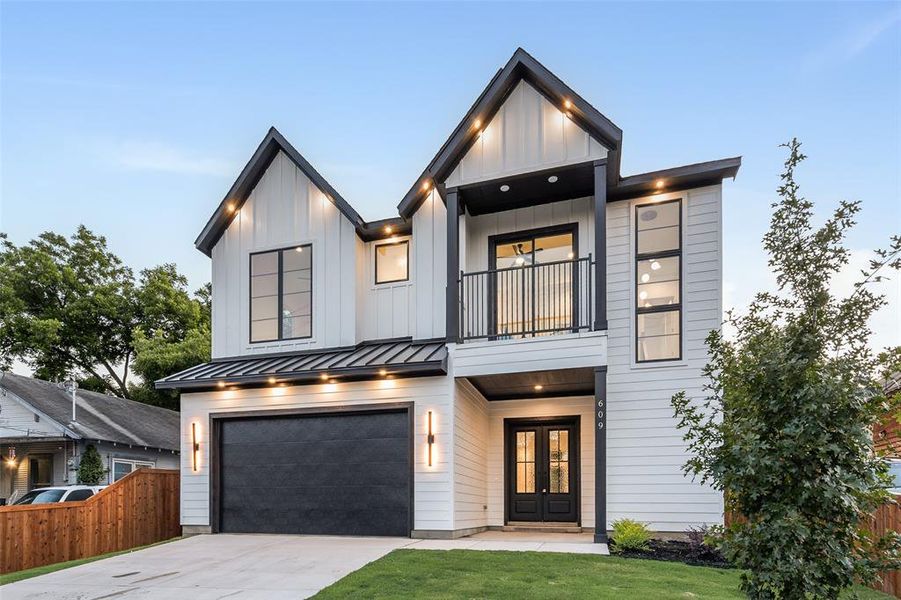 Front exterior of a new home in , Dallas, TX, highlighting curb appeal (Image 29).