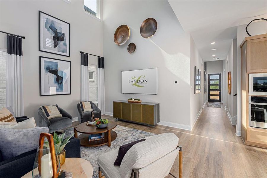 Furnished interior view inside a new home in Dominion at Brookhollow, Prosper (Image 5).