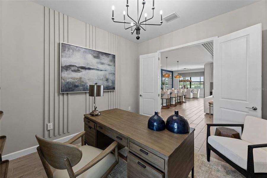 Furnished interior view inside a new home in South Gulf Cove, Port Charlotte (Image 5). Furnished interior view inside a new home in South Gulf Cove, Port Charlotte (Image 5).