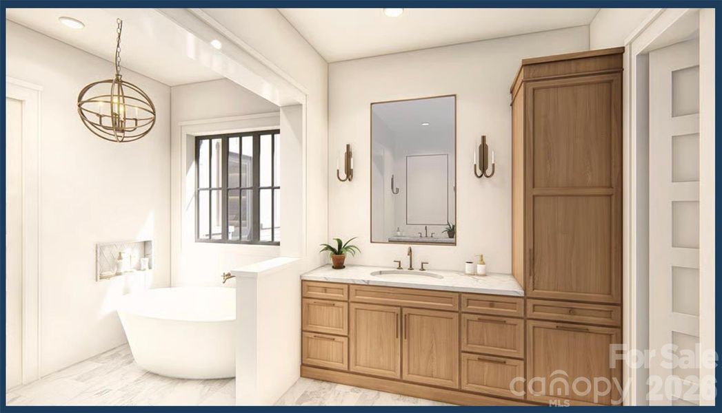Furnished interior view inside a new home in , Marshville (Image 7).
