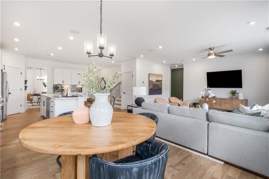 Furnished interior view inside a new home in Briar Creek, Atlanta (Image 14).