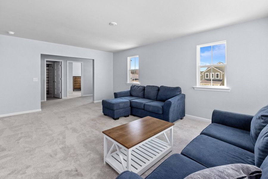 Furnished interior view inside a new home in Sweetgrass at Summers Corner, Summerville (Image 15).
