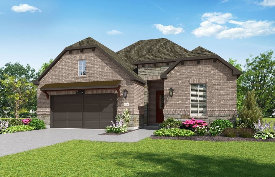 Representative exterior photo of a completed home built from the Casina by Ladera Texas in Ladera Prosper, Prosper, TX (Image 11).