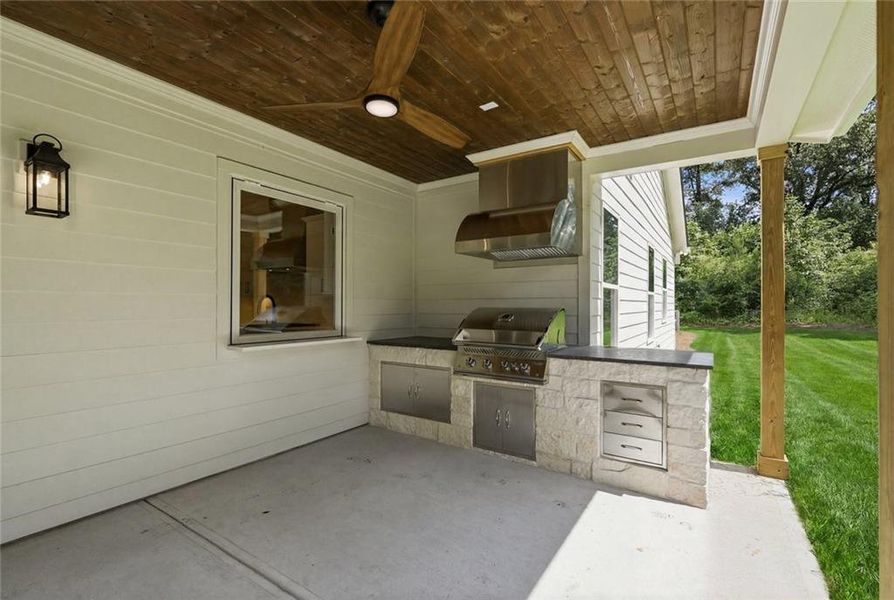 Exterior details and patio area of a home in , Marietta (Image 26).
