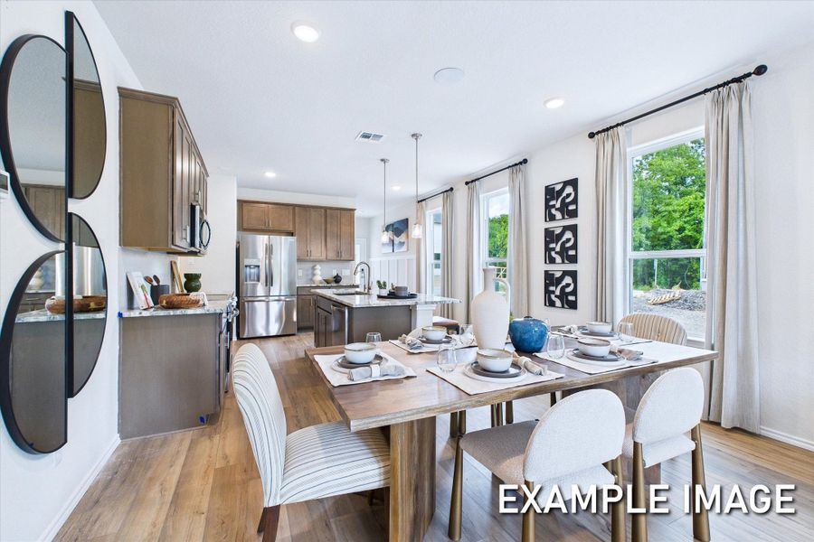 Representative furnished interior of a home built from the The Gillian C by Davidson Homes LLC in Buffalo Way Villas, Houston (Image 10).