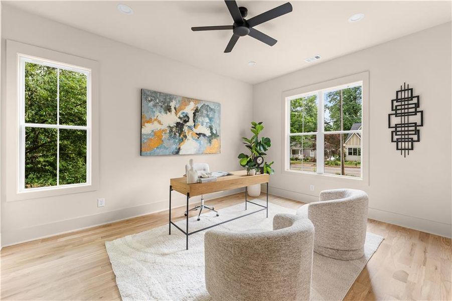 Furnished interior view inside a new home in , Atlanta (Image 15).