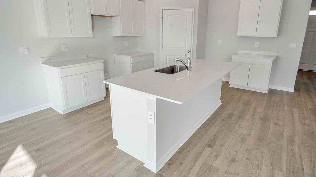 Representative furnished interior of a home built from the HAYDEN by D.R. Horton in The Parks, White House (Image 6).