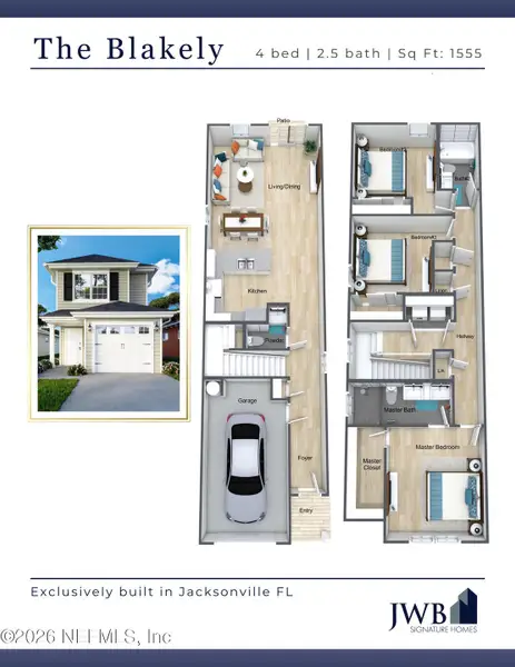 2D floor plan layout of this home in , Jacksonville, FL (Image 4). 2D floor plan layout of this home in , Jacksonville, FL (Image 4).