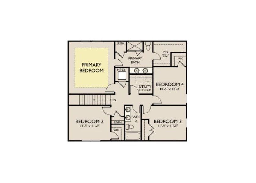 2D floor plan layout of this home in Cades Bluff, Lebanon, TN (Image 5). 2D floor plan layout of this home in Cades Bluff, Lebanon, TN (Image 5).