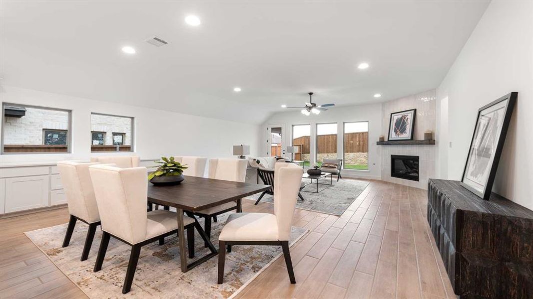 Furnished interior view inside a new home in The Heights at Uptown Celina, Celina (Image 13).