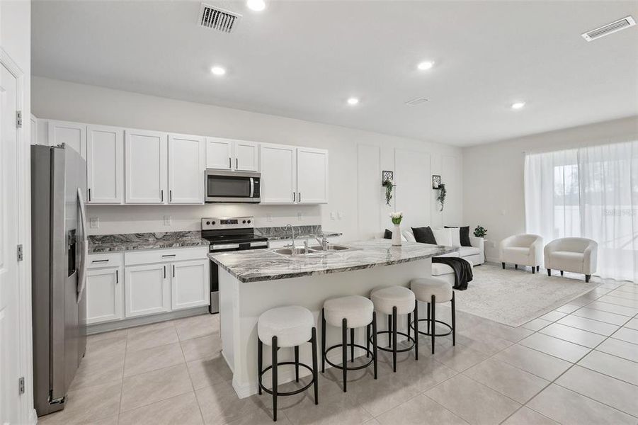 Furnished interior view inside a new home in Easthaven, Tampa (Image 7). Furnished interior view inside a new home in Easthaven, Tampa (Image 7).