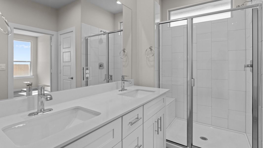 Representative furnished interior of a home built from the CARLSBAD by D.R. Horton in Northwest Passage, Midland (Image 6). Representative furnished interior of a home built from the CARLSBAD by D.R. Horton in Northwest Passage, Midland (Image 6).