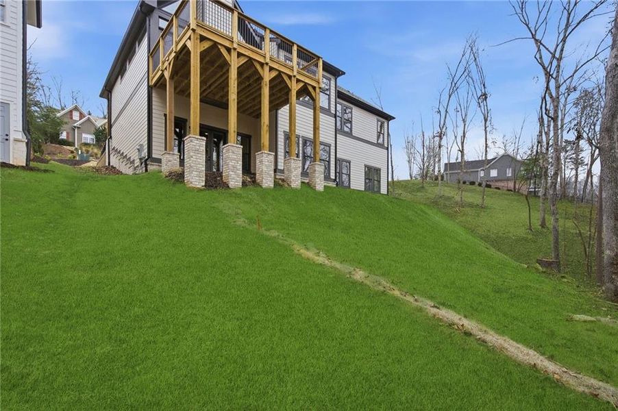 Exterior details and patio area of a home in , Dawsonville (Image 30).