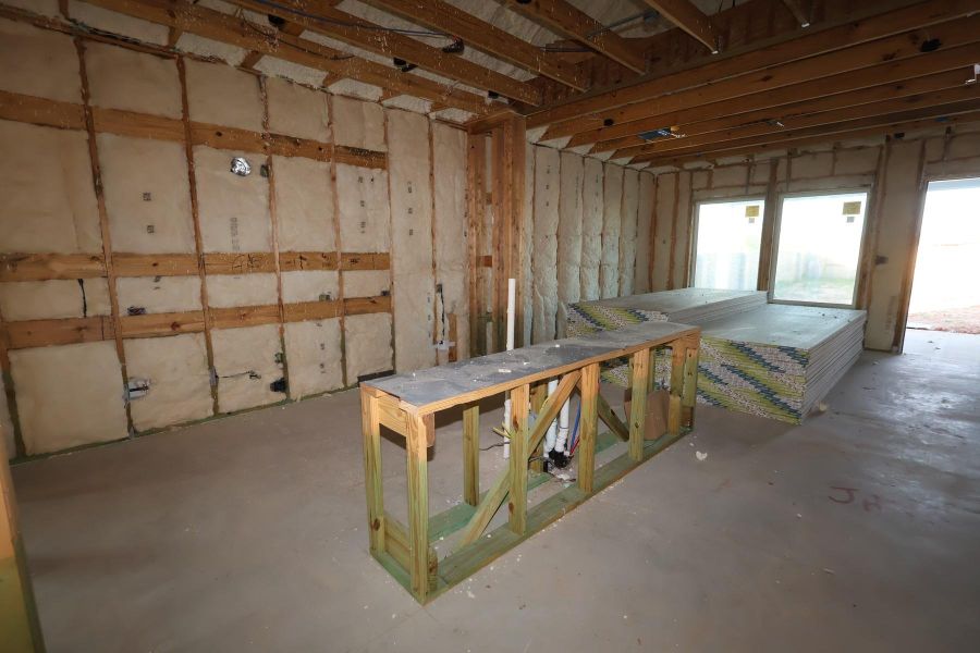 In-progress construction of a new home in , Fulshear, TX (Image 4).