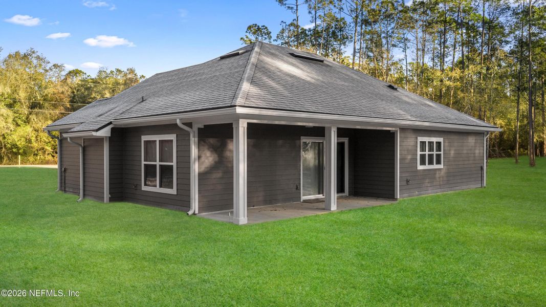 Exterior details and patio area of a home in , Keystone Heights (Image 27). Exterior details and patio area of a home in , Keystone Heights (Image 27).
