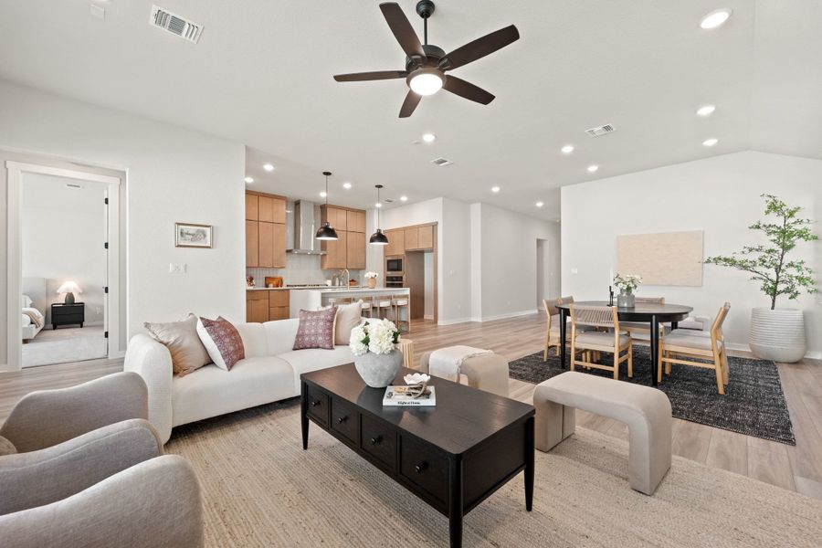 Furnished interior view inside a new home in Lariat, Liberty Hill (Image 13).