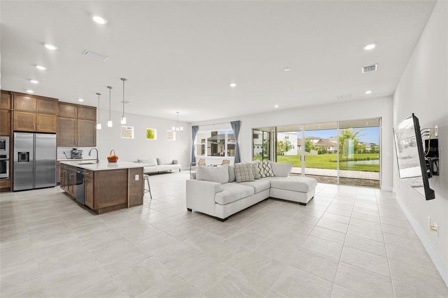Furnished interior view inside a new home in Robin's Cove at Epperson, Wesley Chapel (Image 31).