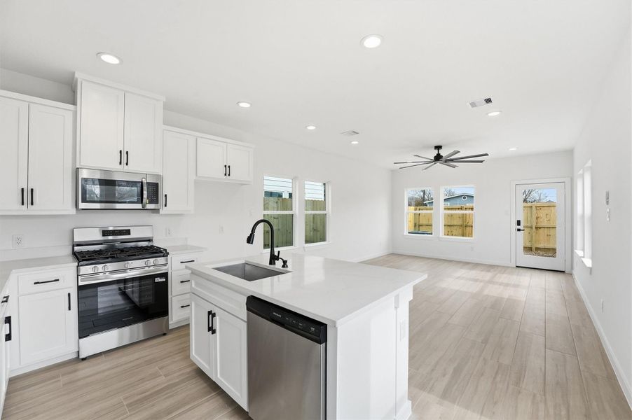 Furnished interior view inside a new home in , La Porte (Image 12).